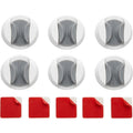 KITAL Clipnest Adhesive Mop Broom Grippers White 6 Pack - Product view